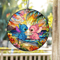Personalized Ohana Suncatcher Ornament for Couples - Romantic Sunset Home Decor Window Hanging Suncatcher Ornament GradoCreations