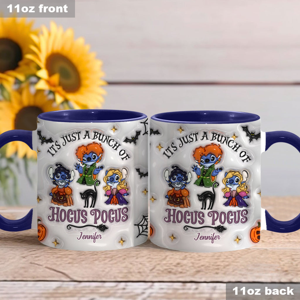 Personalized Halloween Ohana Ceramic Mug Custom Name Gift Accent Mug GradoCreations