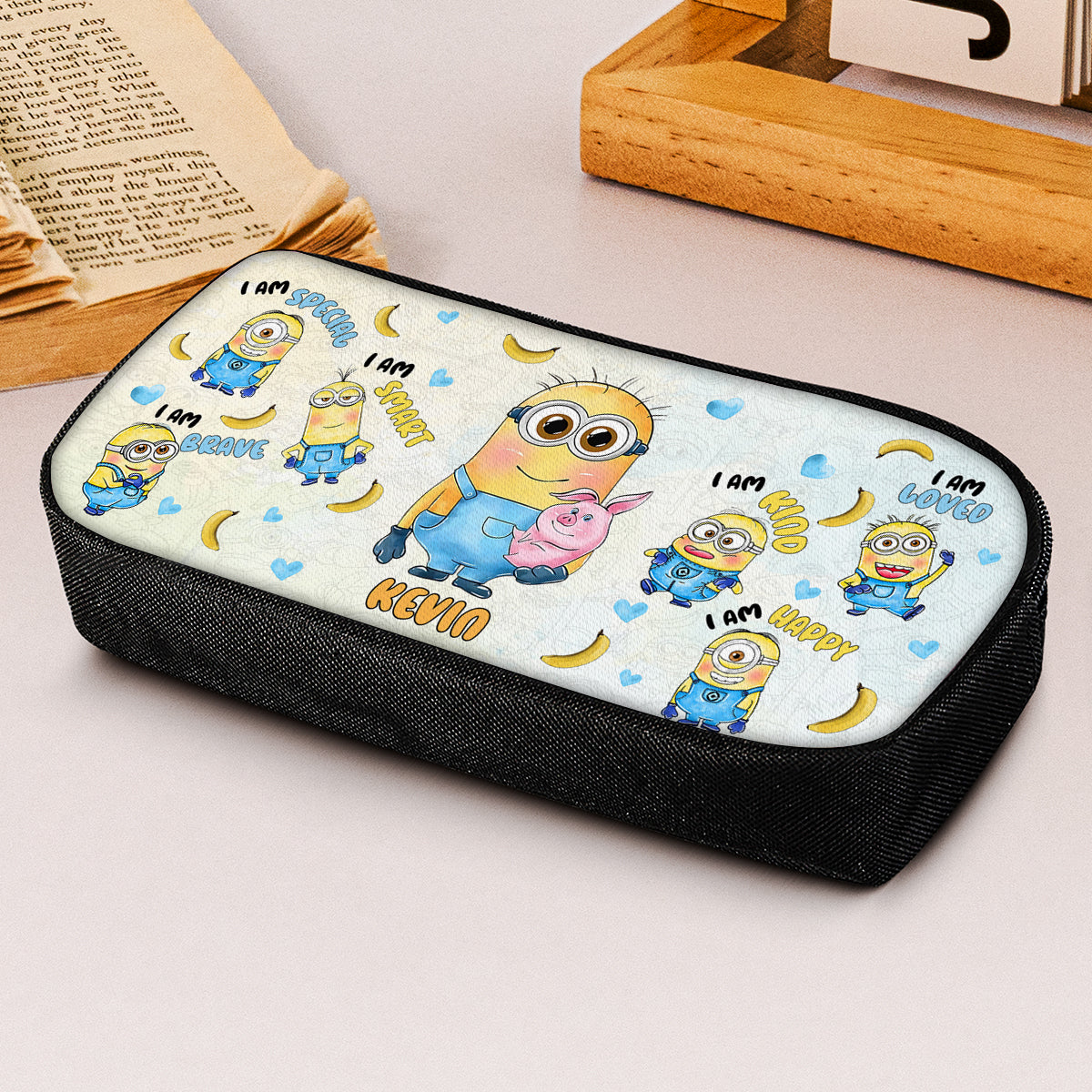 Personalized Minion Pencil Case Custom Name Back to School Gift Pencil Case GradoCreations