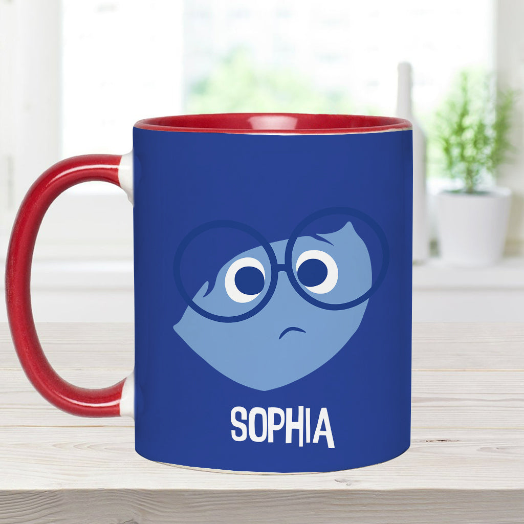Personalized Two-Tone Accent Mug Custom Name Gift Accent Mug GradoCreations