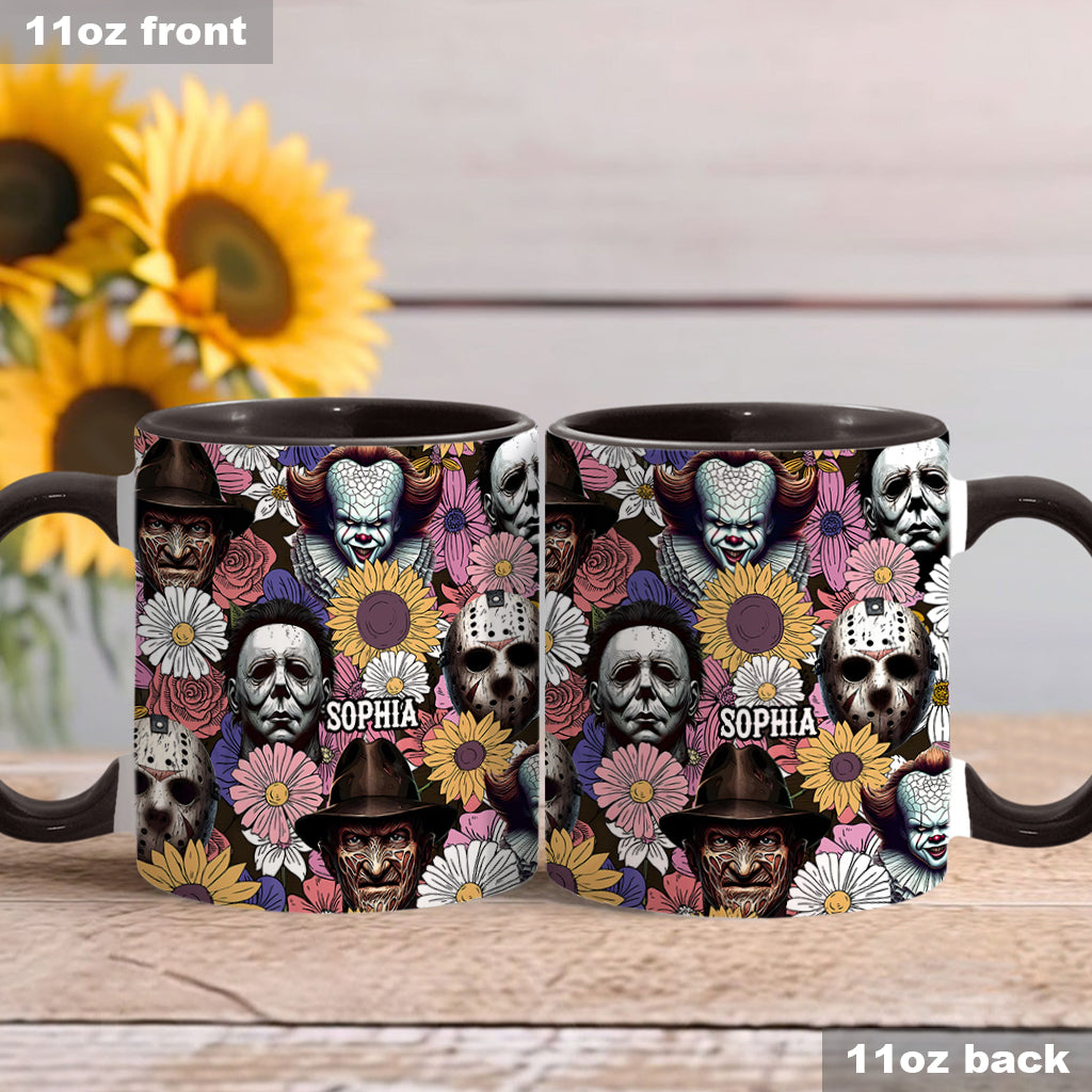 Personalized Horror Accent Mug with Custom Name for Fans Accent Mug GradoCreations