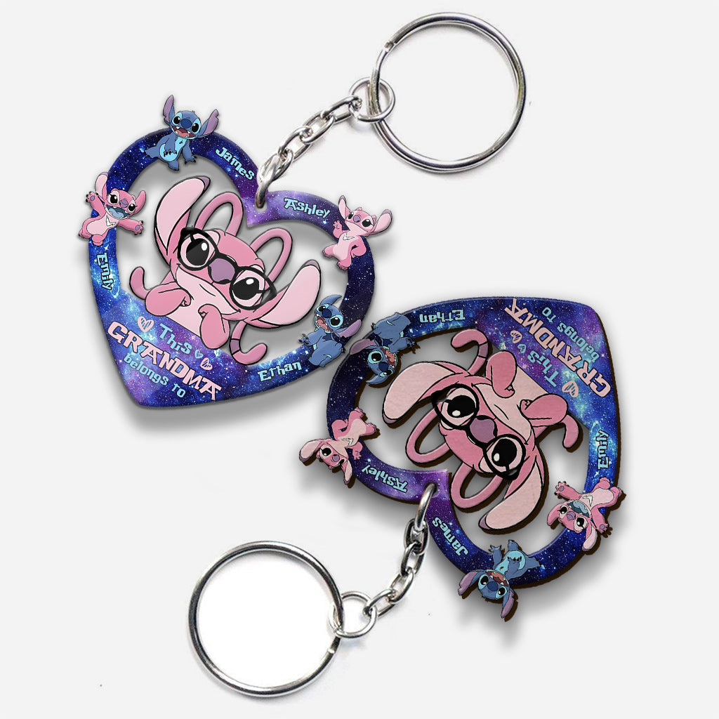 Customizable Ohana Keychain for Grandma - Family Gift Keychain GradoCreations