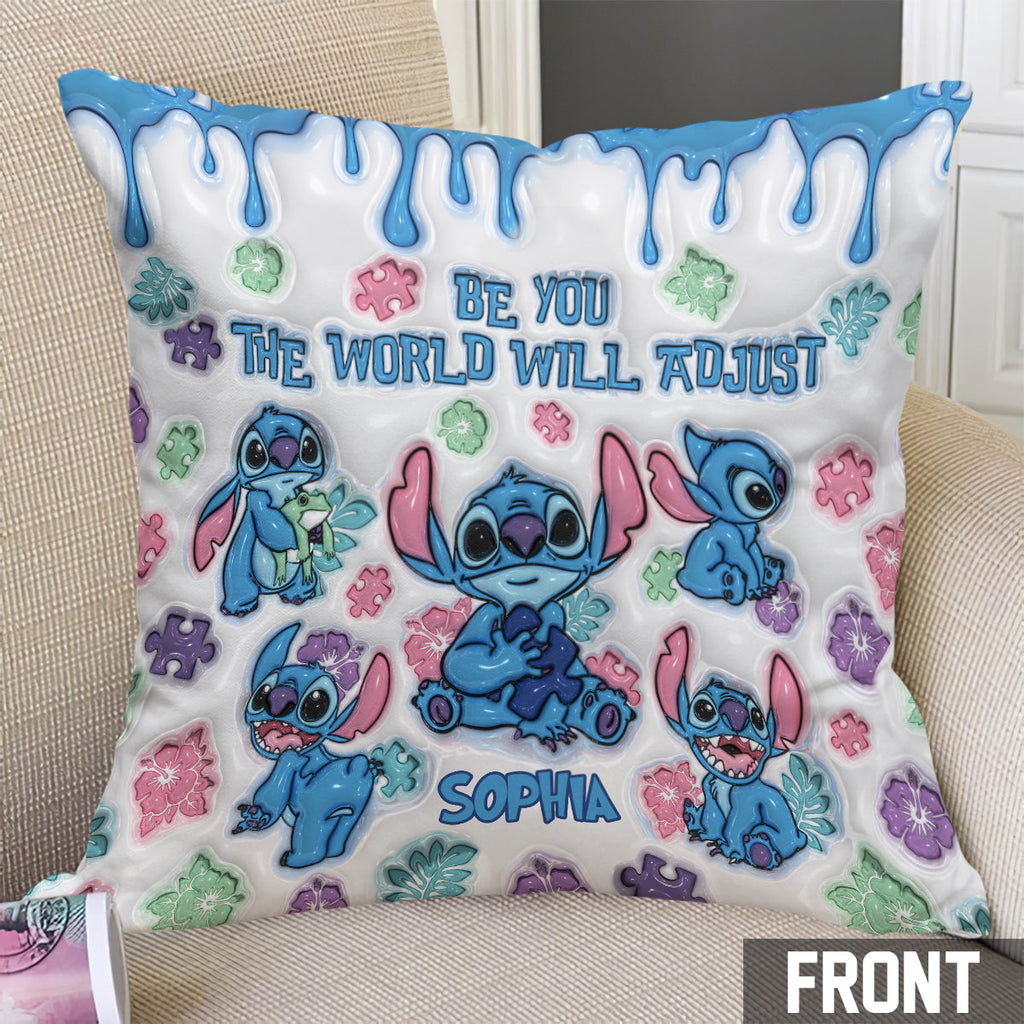 Personalized Autism Awareness Throw Pillow Custom Name Gift Throw Pillow GradoCreations