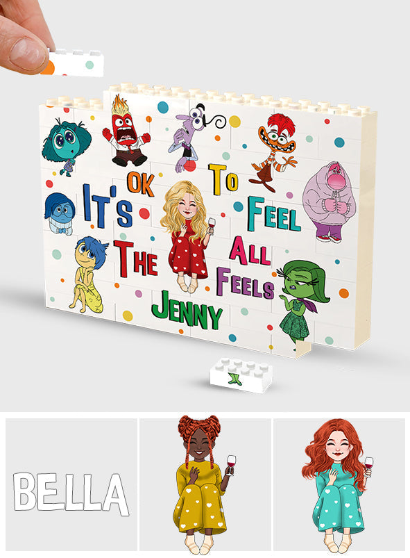 Personalized Horizontal Rectangle Building Brick Blocks for Kids Custom Name Gift Rectangle Building Brick Blocks GradoCreations