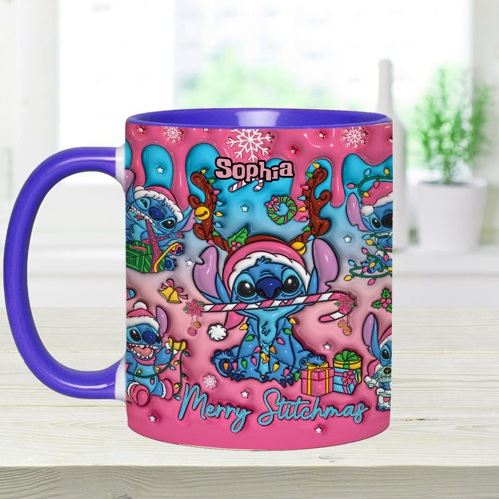 Personalized Ohana Accent Mug Christmas Gift for Mom Accent Mug GradoCreations