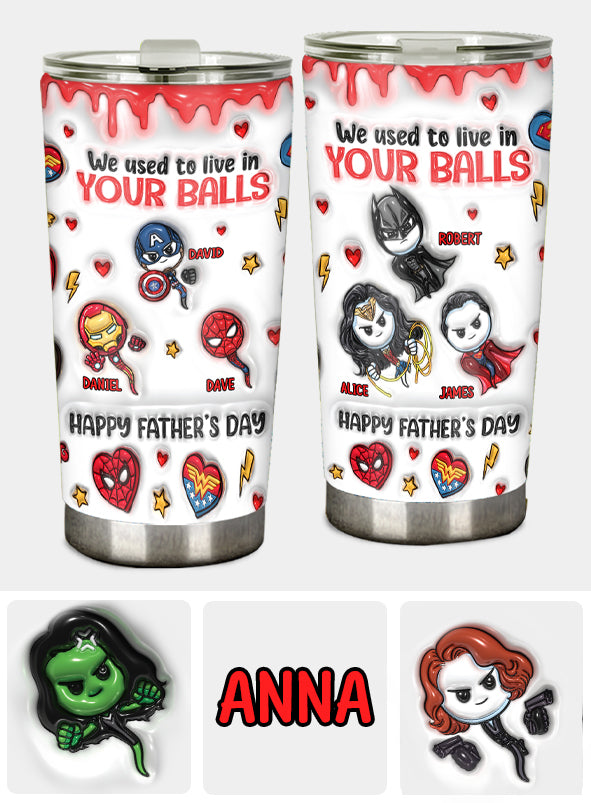 Personalized Marvelous Universe Tumbler Custom Name Gift for Dad Tumbler GradoCreations