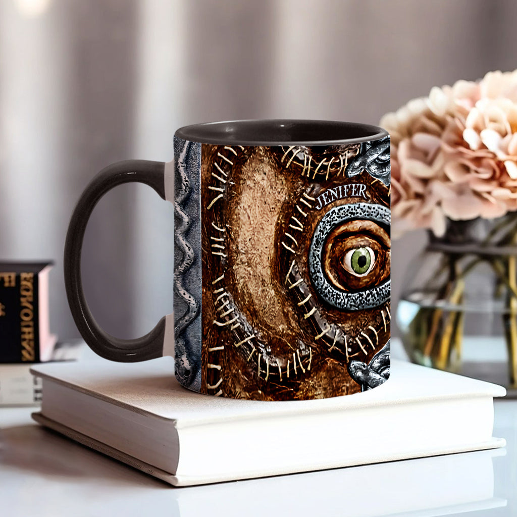 Personalized Three Witches Accent Mug Custom Name Gift for Halloween Accent Mug GradoCreations