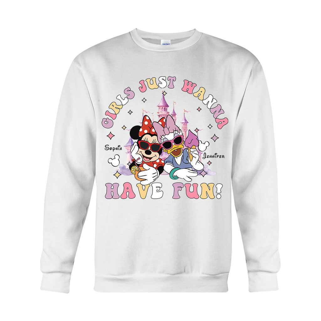 Personalized Girls Just Wanna Have Fun T-shirt & Hoodie for Kids T-shirt & Hoodie GradoCreations