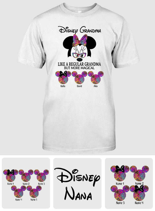 Personalized Disney Grandma T-shirt and Hoodie Gift for Mom T-shirt & Hoodie GradoCreations