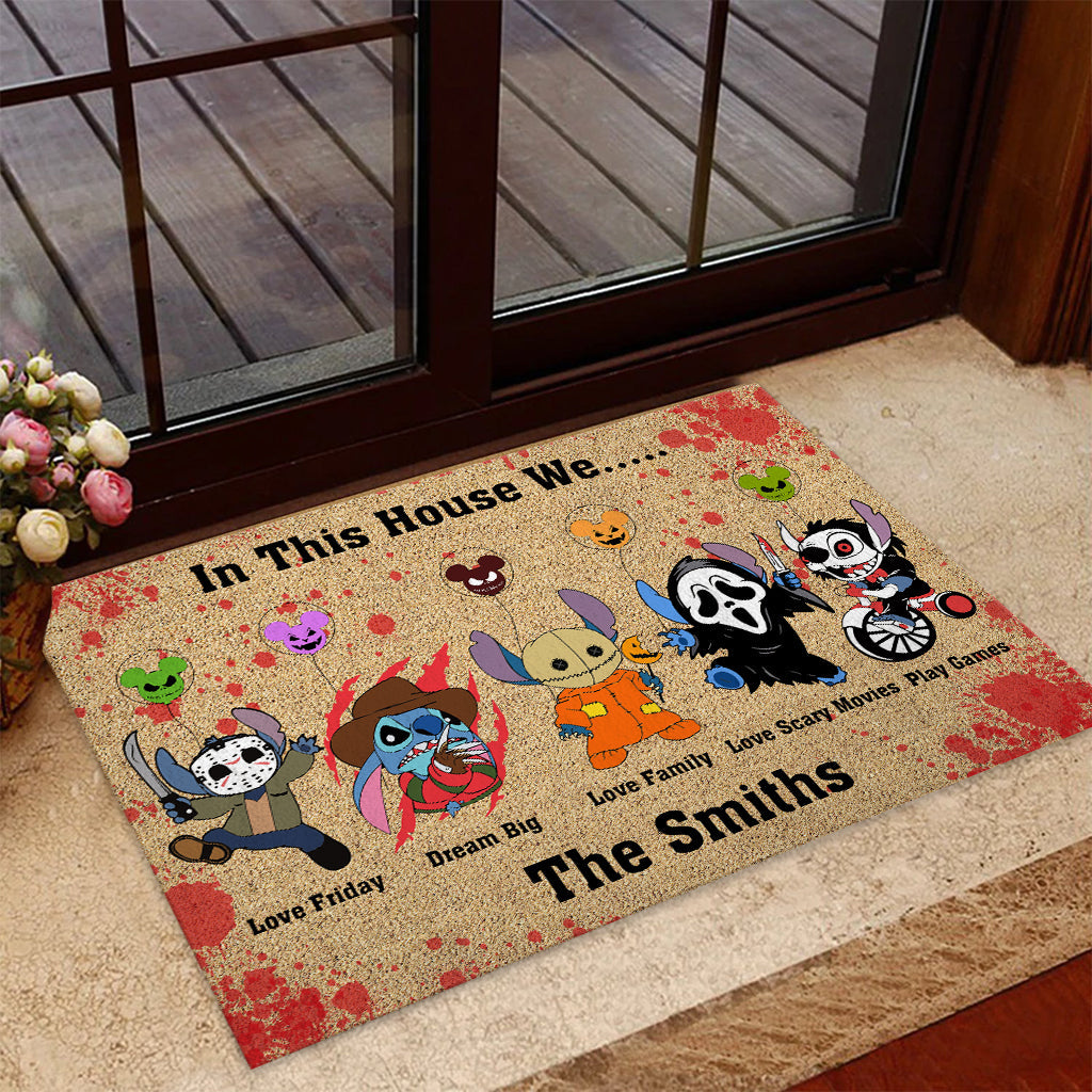 Personalized Doormat In This House Ohana Family Gift Doormat GradoCreations