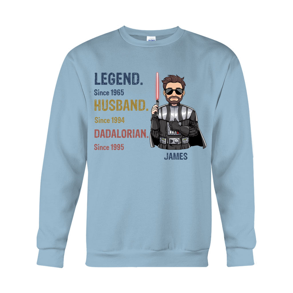 Personalized Star Wars T-shirt Hoodie Gift for Dad Legend Husband T-shirt & Hoodie GradoCreations
