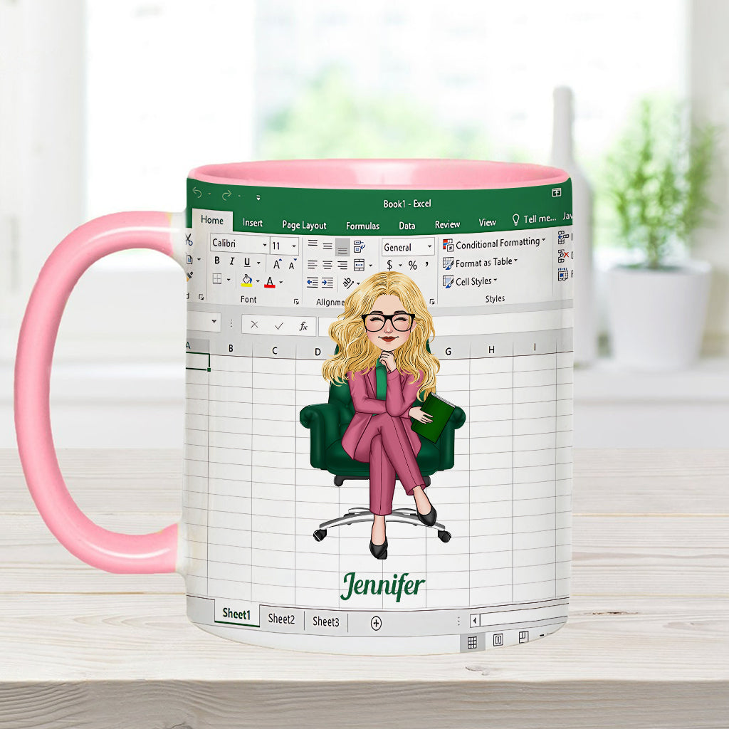 Personalized Accent Mug Custom Colleague Gift with Name Accent Mug GradoCreations