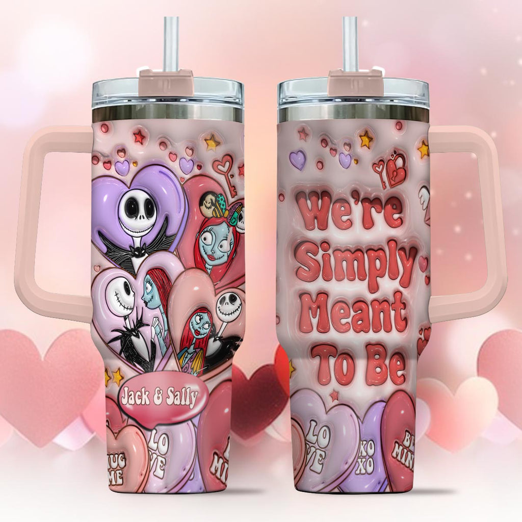 Personalized Tumbler With Handle for Couples | Unique Gift Idea Tumbler With Handle GradoCreations