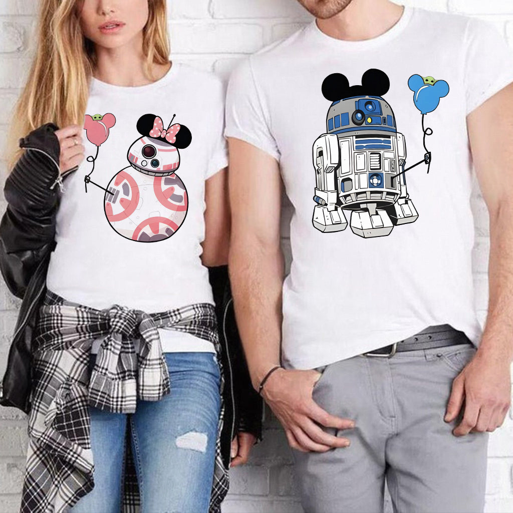 Personalized Couple T-shirts with Character Design | Custom Gift Idea T-shirt & Hoodie GradoCreations