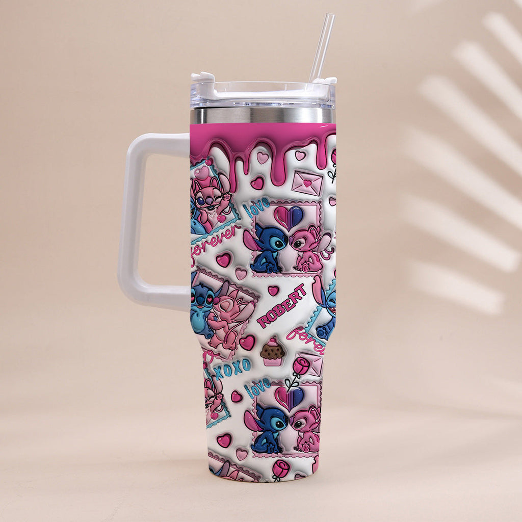 Personalized Ohana Tumbler With Handle Custom Gift for Couples Tumbler With Handle GradoCreations