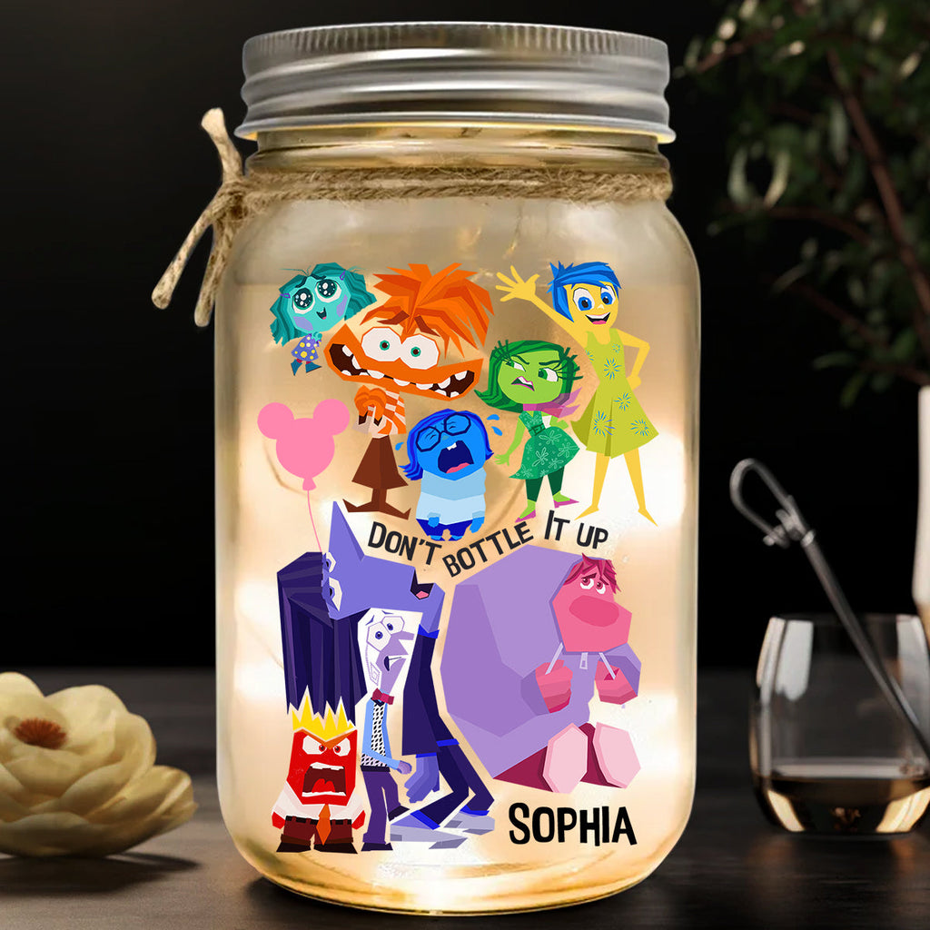 Personalized Mason Jar Light Custom Name Unique Gift for Birthday Mason Jar Light GradoCreations