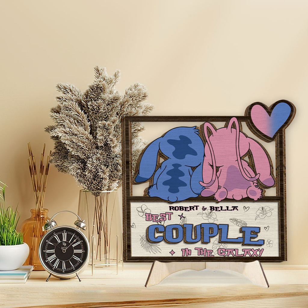 Custom Ohana 2 Layered Wood Sign Gift for Couple Anniversary 2 Layered Wood Sign GradoCreations