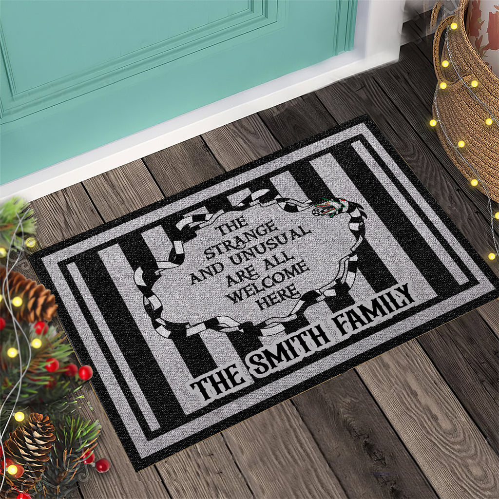 Personalized Doormat with Unique Welcome Message for Family Doormat GradoCreations
