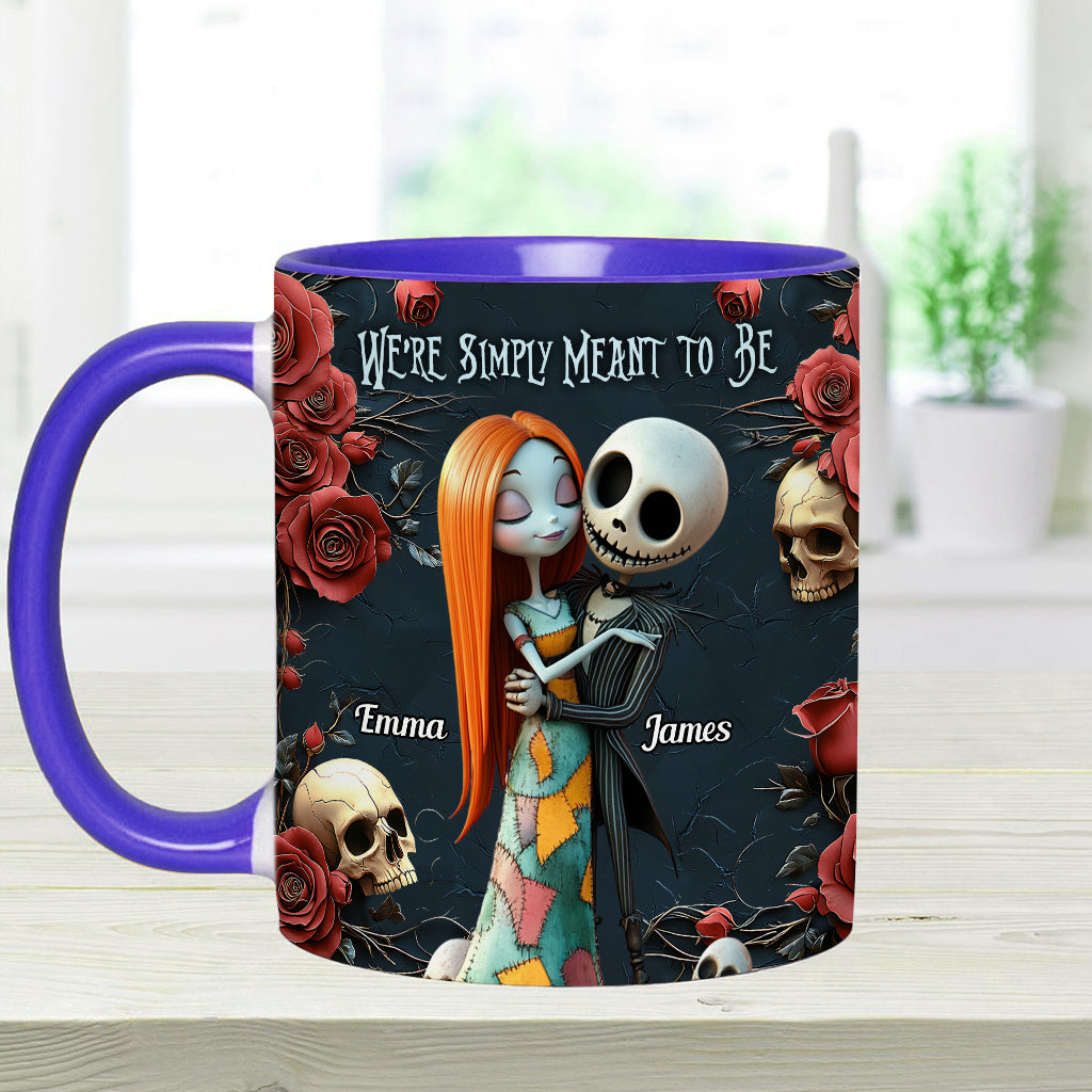 Personalized Nightmare Accent Mug Custom Name Gift for Couple Accent Mug GradoCreations