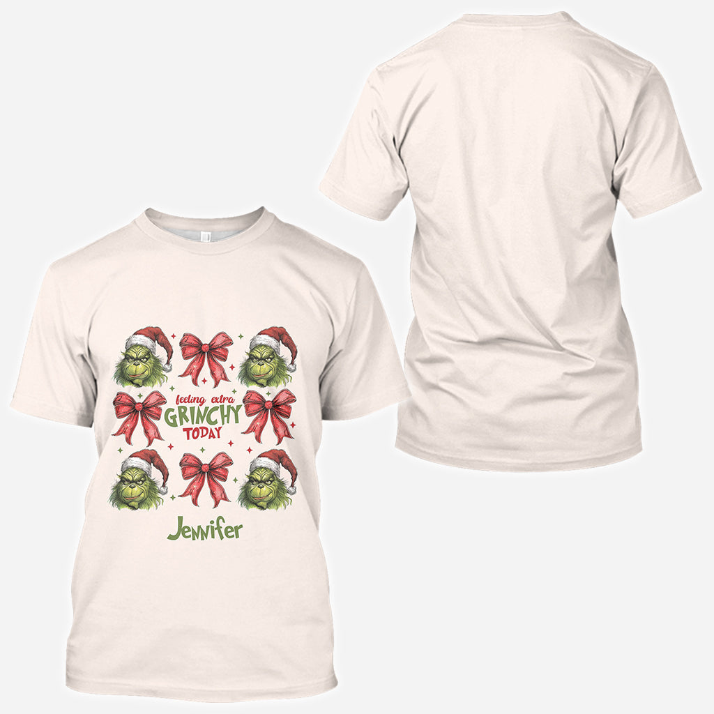 Personalized Grinch All-Over Shirt Custom Name Christmas Gift All Over Shirt GradoCreations