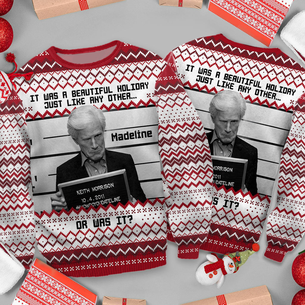 Personalized Holiday Ugly Sweater Custom Name Gift Idea Ugly Sweater GradoCreations