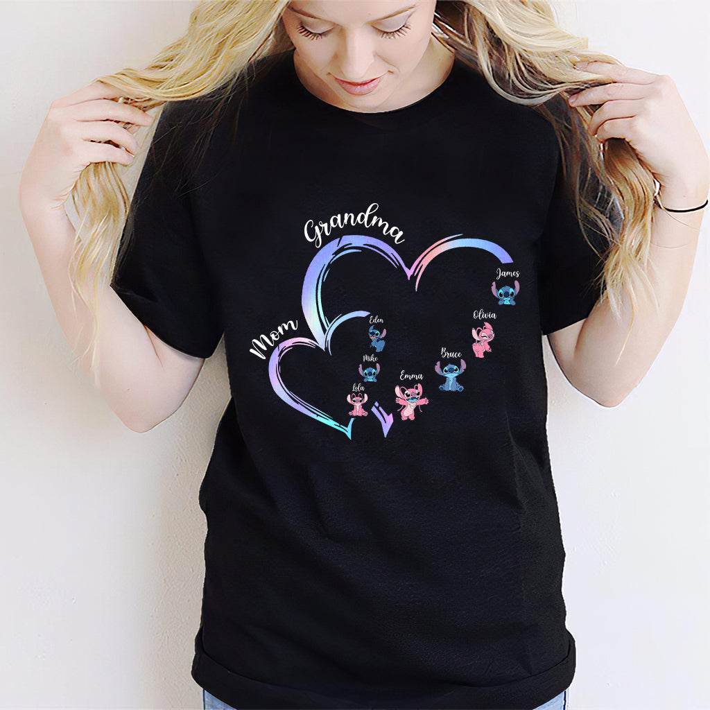 Personalized Grandma T-Shirt & Hoodie with Ohana Design for Family Gifts T-shirt & Hoodie GradoCreations