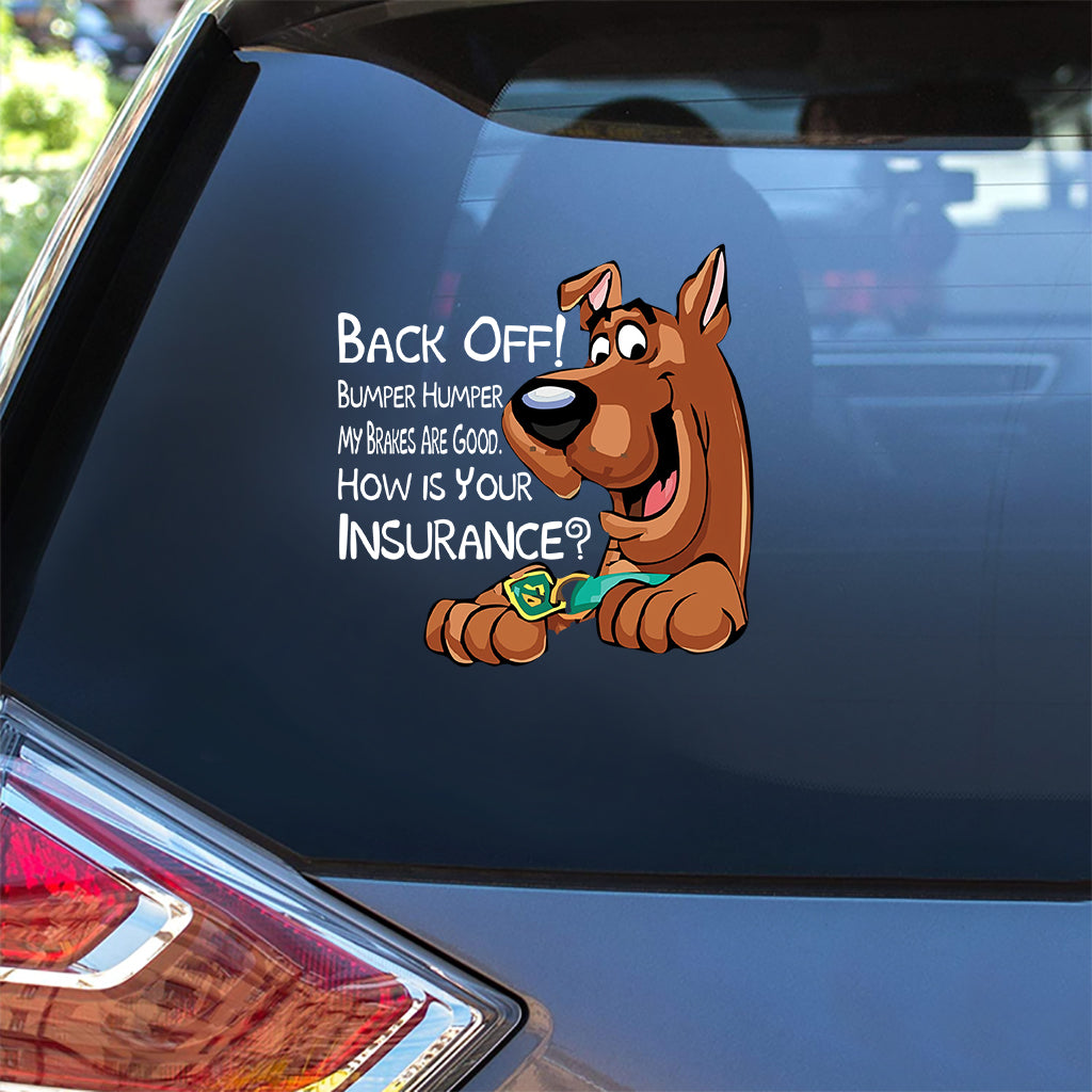Personalized Cartoon Dog Bumper Sticker Decal for Cars - Fun Gift Decal Full GradoCreations