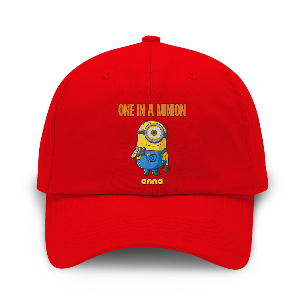 Personalized One In A Minion Embroidered Cap Gift for Kids Embroidered Classic Cap GradoCreations