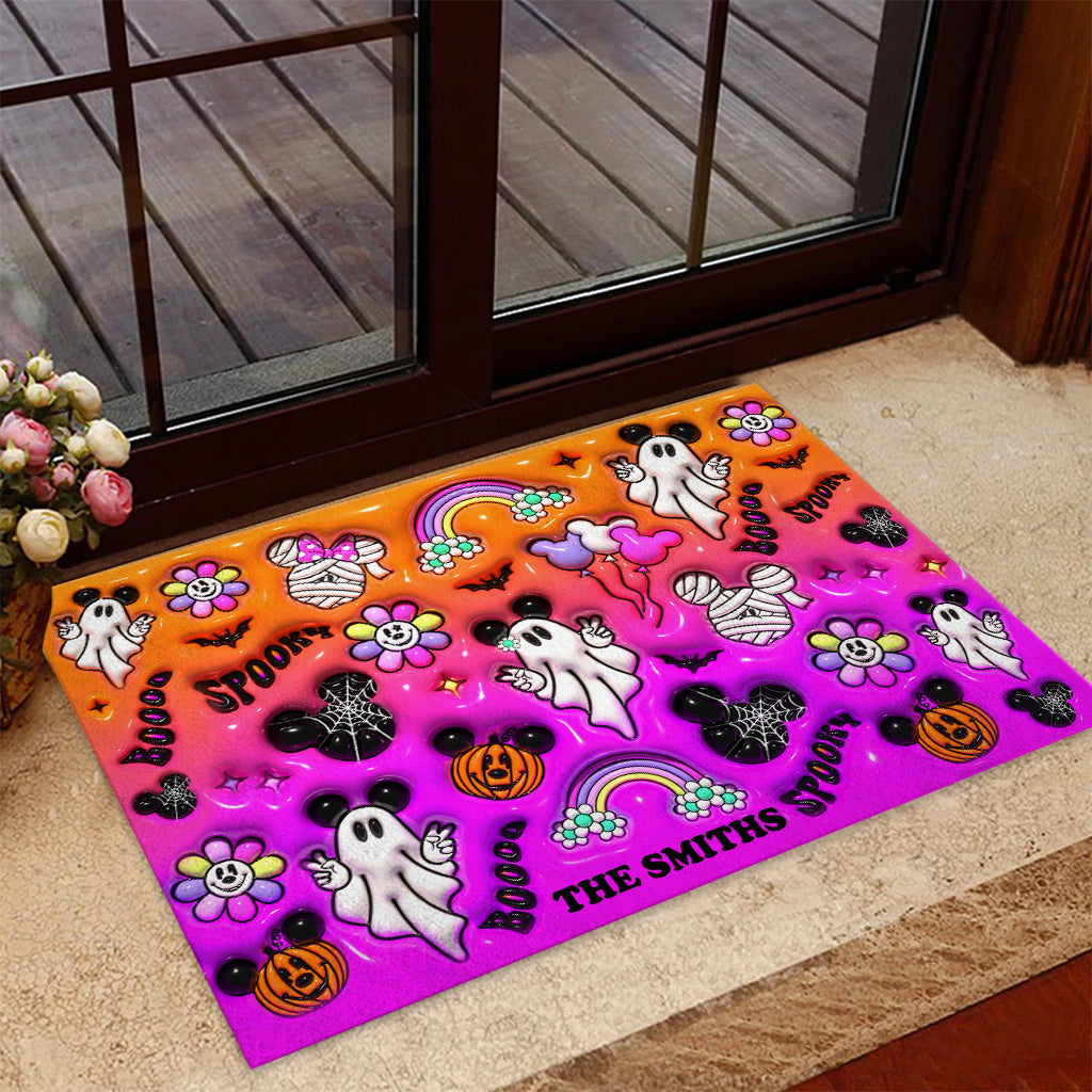 Personalized Halloween Mouse Doormat Custom Name Gift Doormat GradoCreations