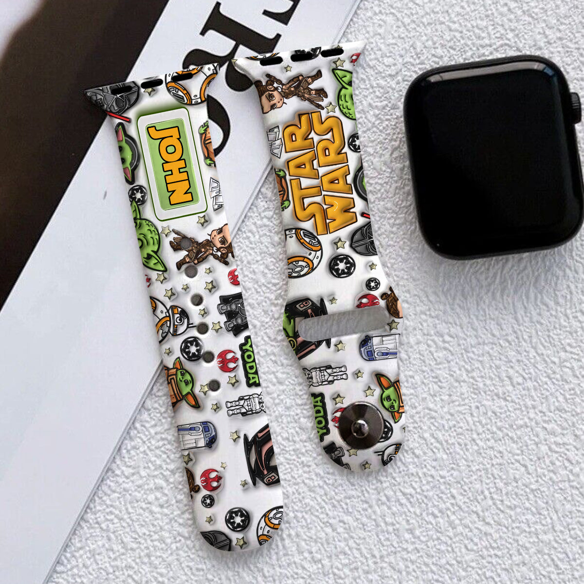Personalized Star Wars Apple Watch Band Custom Name Gift Apple Watch Band GradoCreations