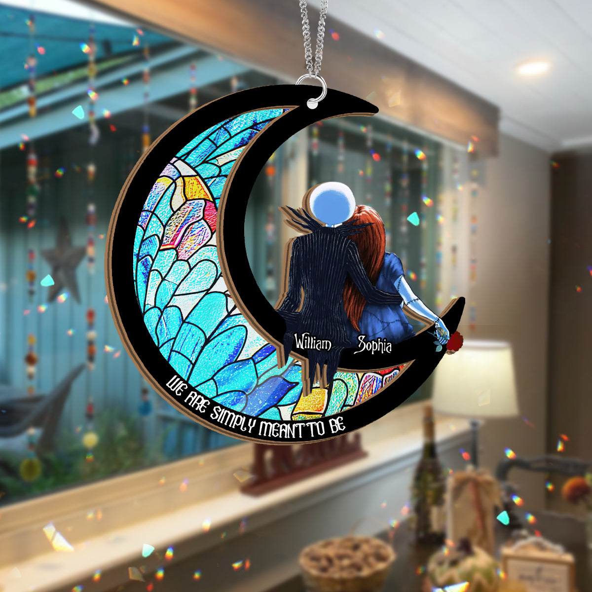 Personalized Nightmare Suncatcher Gift for Couples - We Are Simply Meant To Be Suncatcher GradoCreations