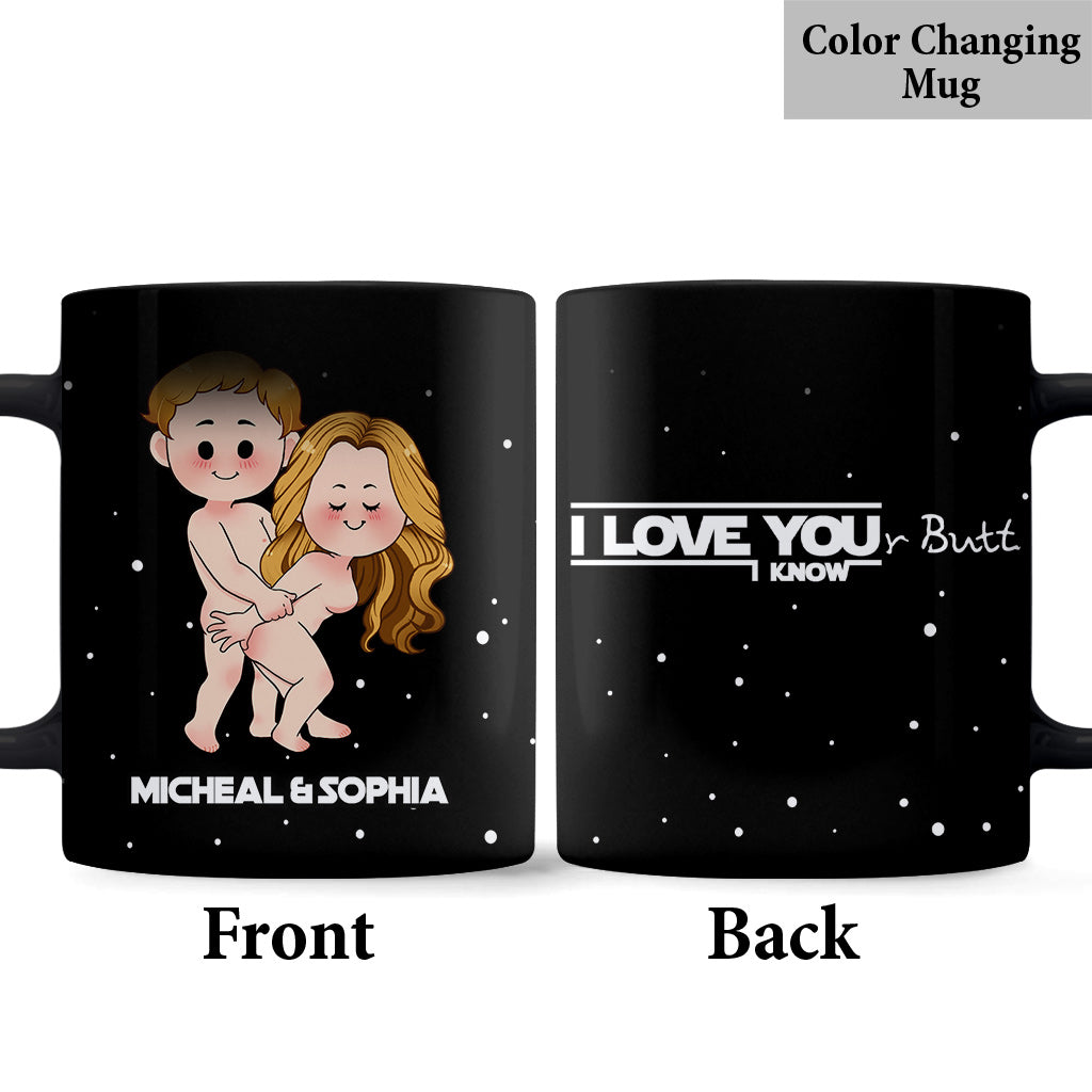 Personalized Black Coffee Mug Custom Couple Names Gift Idea Mug GradoCreations