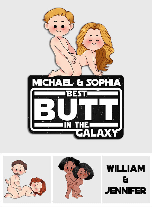 Personalized Best Butt In The Galaxy Shaped Doormat Gift Shaped Doormat GradoCreations