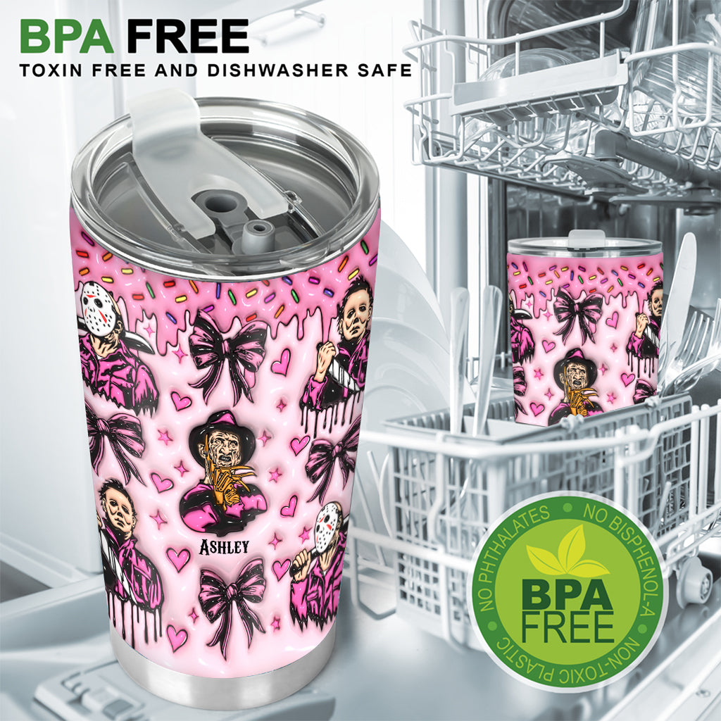 Personalized Horror Movie Tumbler Custom Name Gift for Fans Tumbler GradoCreations