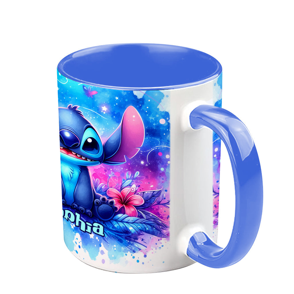Personalized Ohana Accent Mug Custom Name Gift for Family Accent Mug GradoCreations