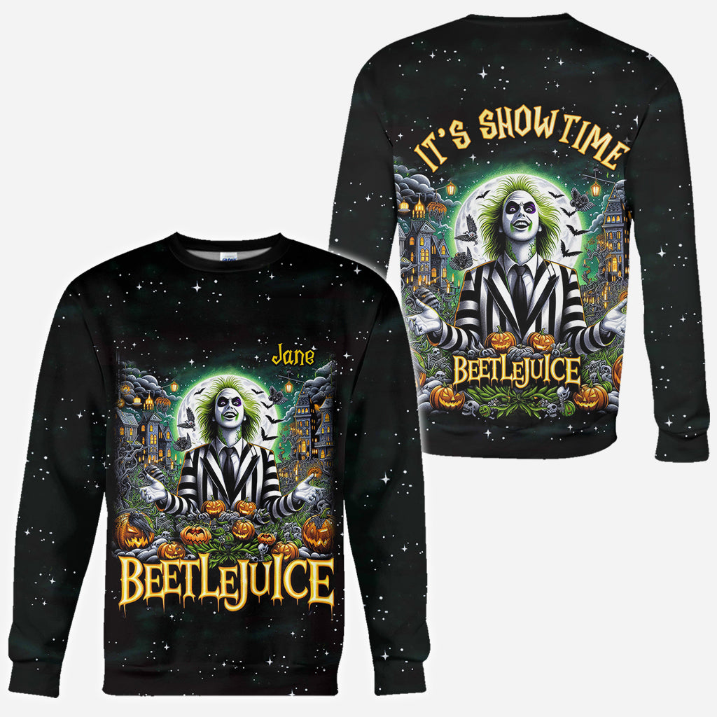 Personalized Beetlejuice All Over Shirt Custom Name Halloween Gift All Over Shirt GradoCreations