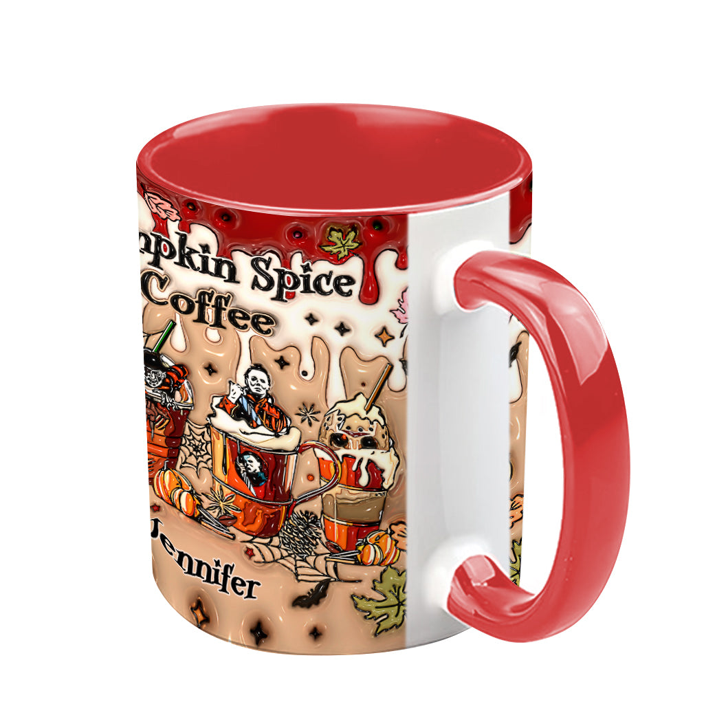 Personalized Pumpkin Spice Latte Accent Mug Custom Name Gift Accent Mug GradoCreations