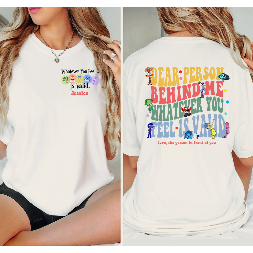 Personalized Inside Out T-shirt Custom Message Gift Idea T-shirt And Hoodie GradoCreations