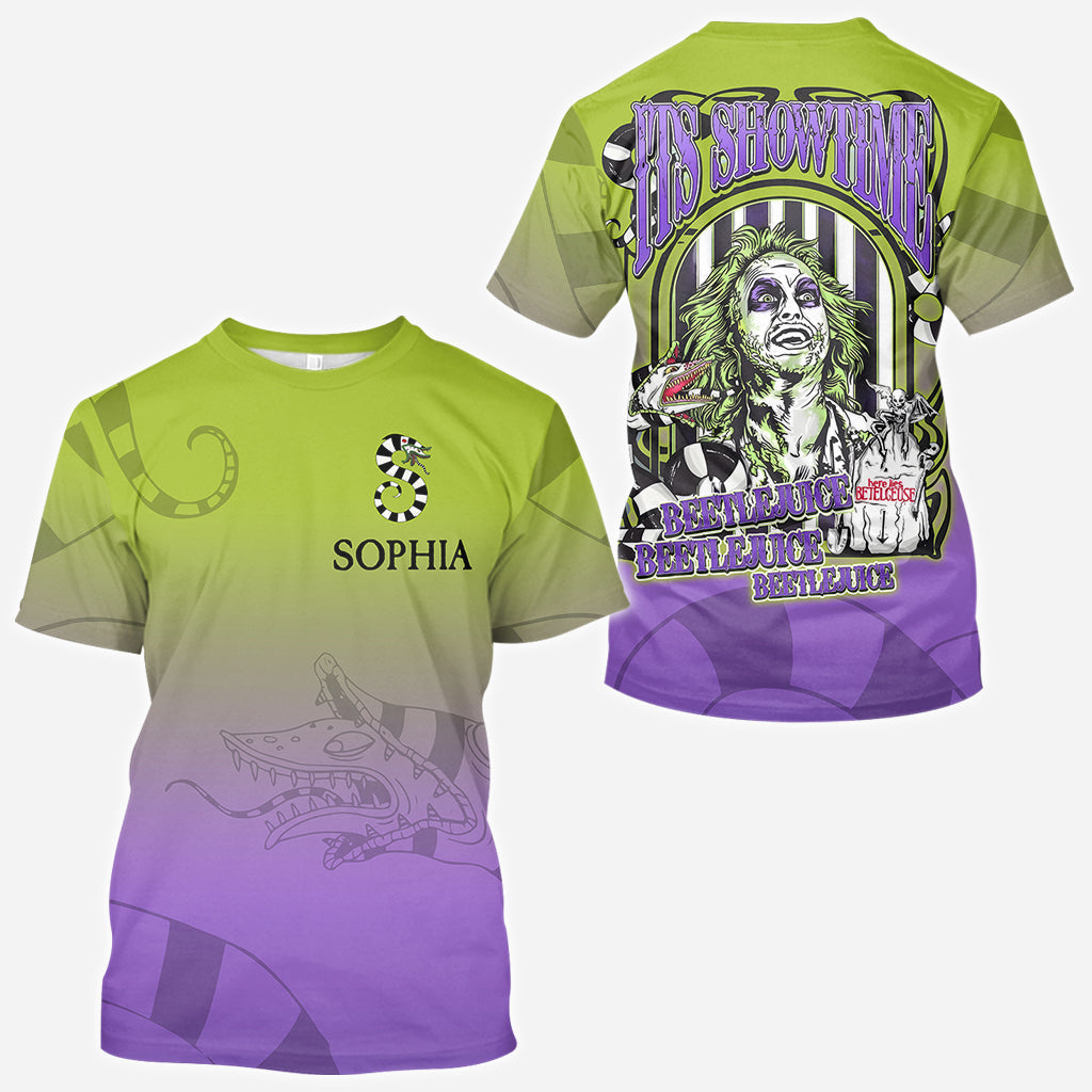 Personalized Beetlejuice All Over Shirt Gift for Halloween All Over Shirt GradoCreations
