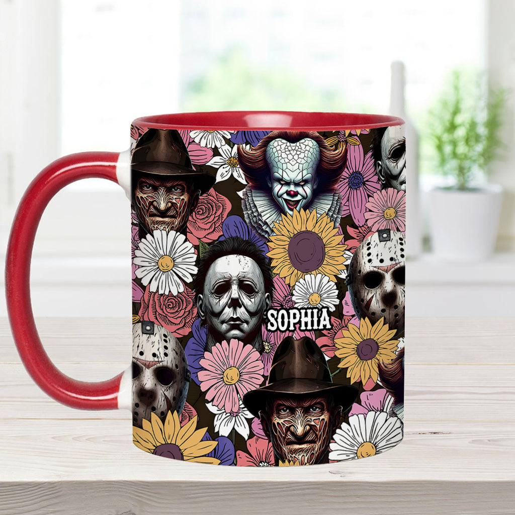 Personalized Horror Accent Mug with Custom Name for Fans Accent Mug GradoCreations