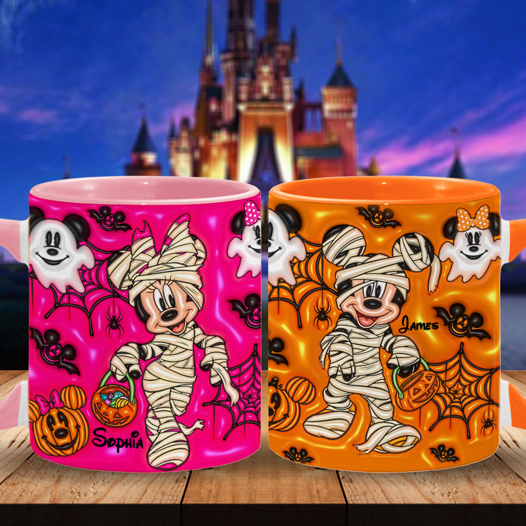 Personalized Halloween Accent Mug for Kids Custom Names Accent Mug GradoCreations