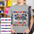 Personalized Kids T-Shirt with Watch Out Design for Back to School Kid Shirt GradoCreations