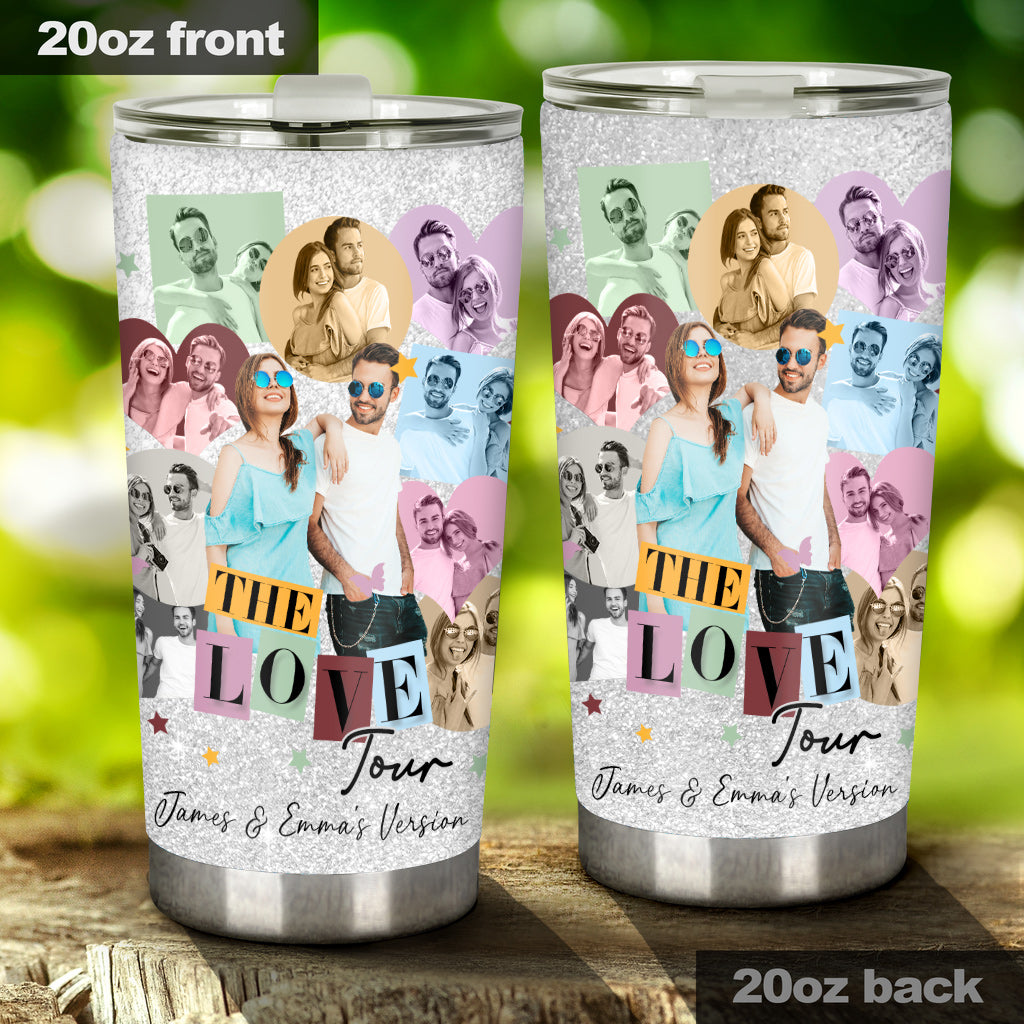 Personalized Couple Tumbler Custom Photo Gift for Anniversary Tumbler GradoCreations