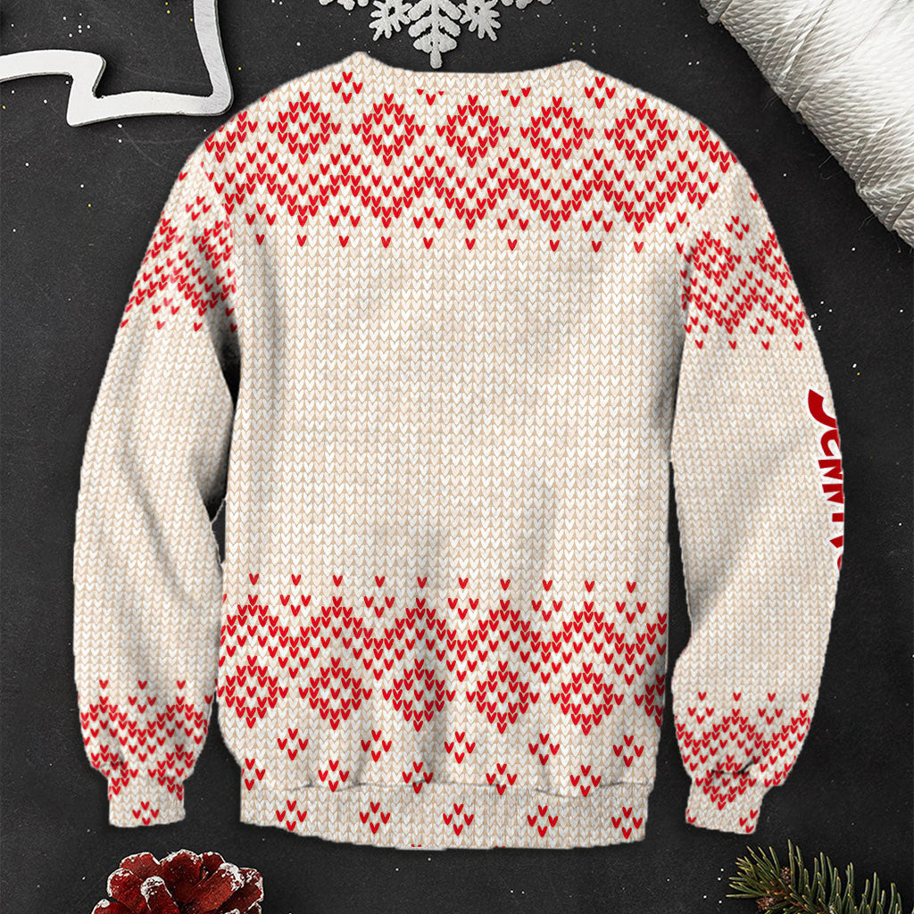 Personalized Nightmare Before Christmas Ugly Sweater for Christmas Ugly Sweater GradoCreations