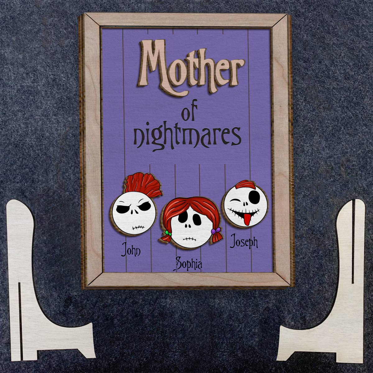 Personalized 2 Layered Wood Sign for Family Gift Decor 2 Layered Wood Sign GradoCreations
