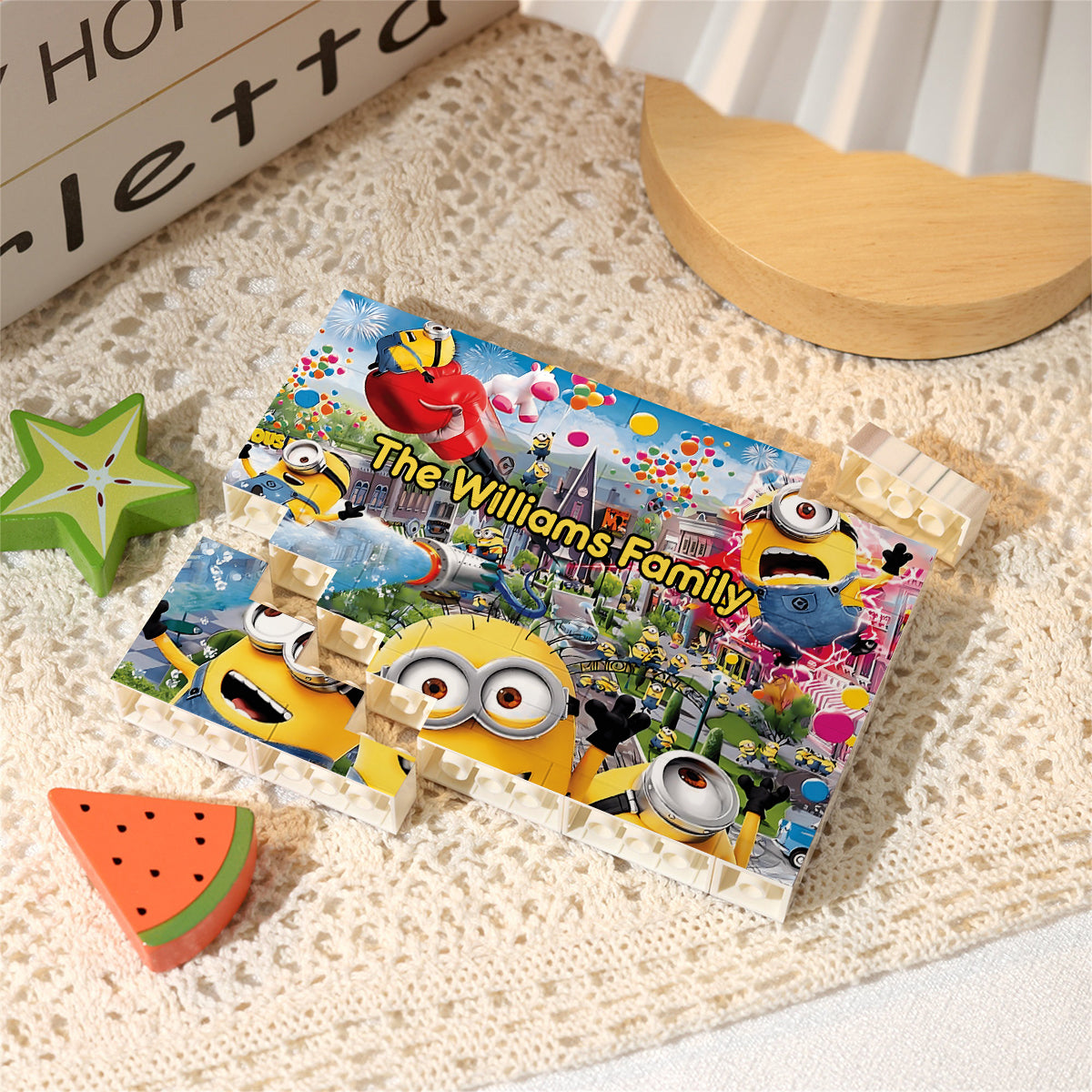 Customized Horizontal Rectangle Building Brick Blocks for Kids | Birthday, Graduation, Housewarming Gift Rectangle Building Brick Blocks GradoCreations