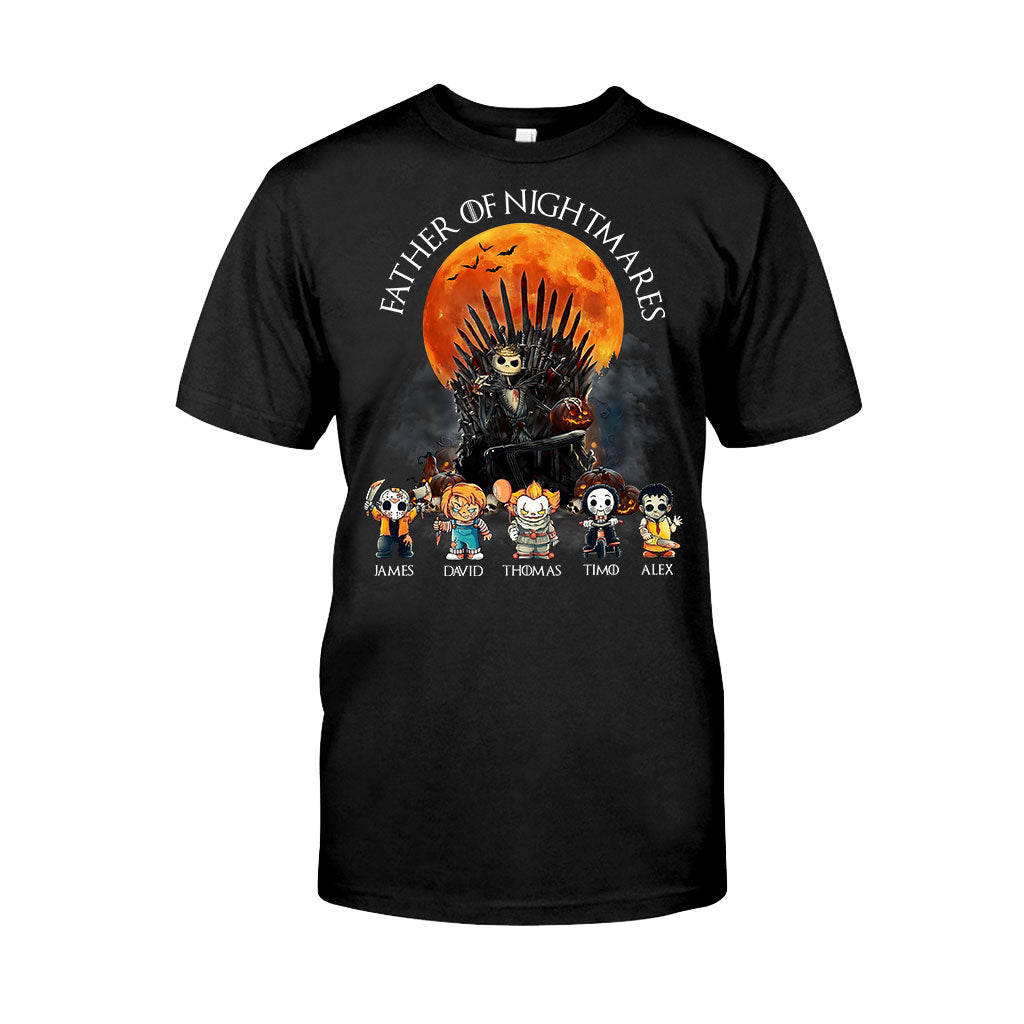 Personalized Father T-Shirt and Hoodie with 4 Character Design T-shirt & Hoodie GradoCreations