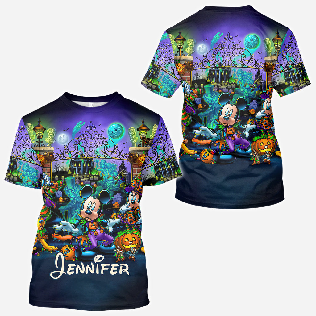 Personalized Welcome Foolish Mortals All Over Shirt for Halloween All Over Shirt GradoCreations
