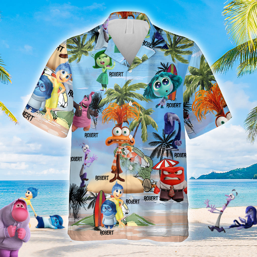 Personalized Inside Out Hawaiian Shirt Custom Name Gift Hawaiian Shirt GradoCreations
