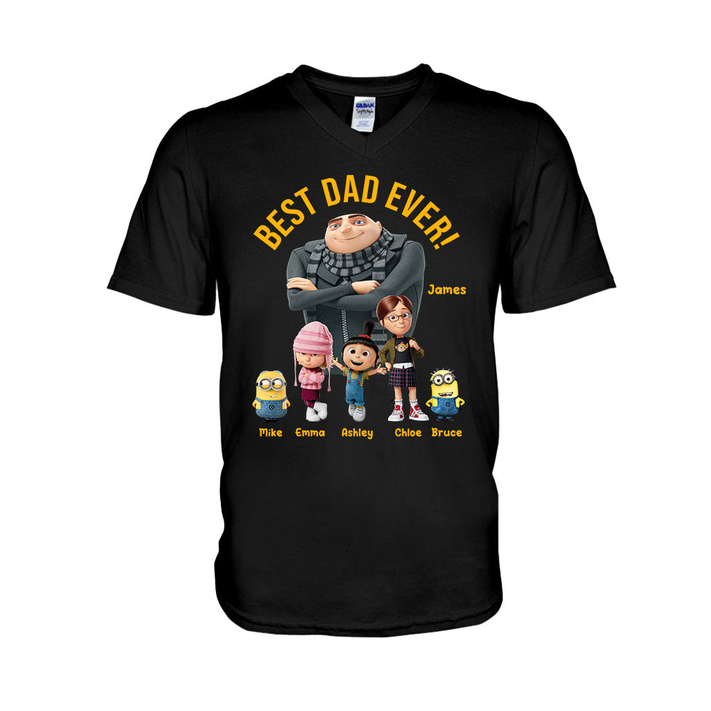 Personalized Best Dad Ever T-shirt & Hoodie Gift for Father's Day T-shirt & Hoodie GradoCreations